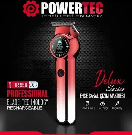 POWERTEC Sakal ve ense tıraş makinesi TR-958