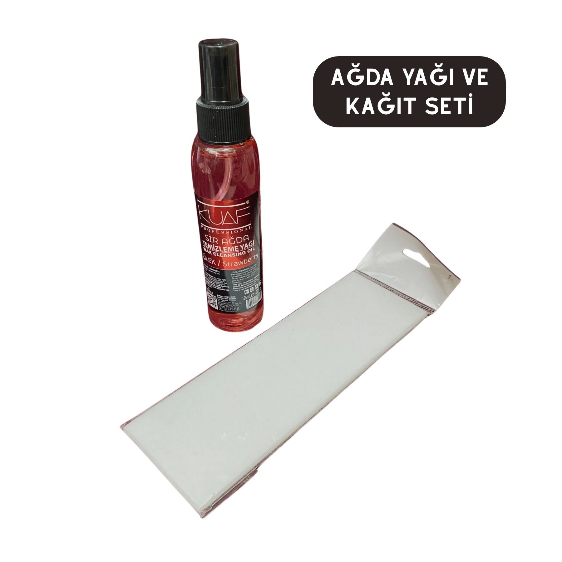 Ağda yağı ve kağıt set