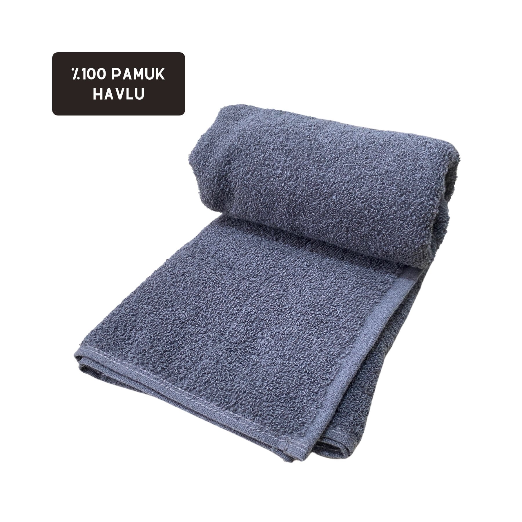 %100 pamuk saç havlusu - Gri