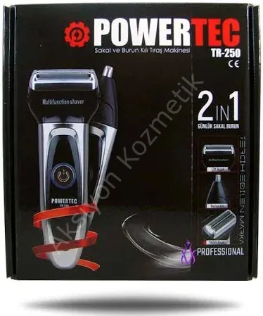 POWERTEC Günlük sakal tıraş makinesi TR-250