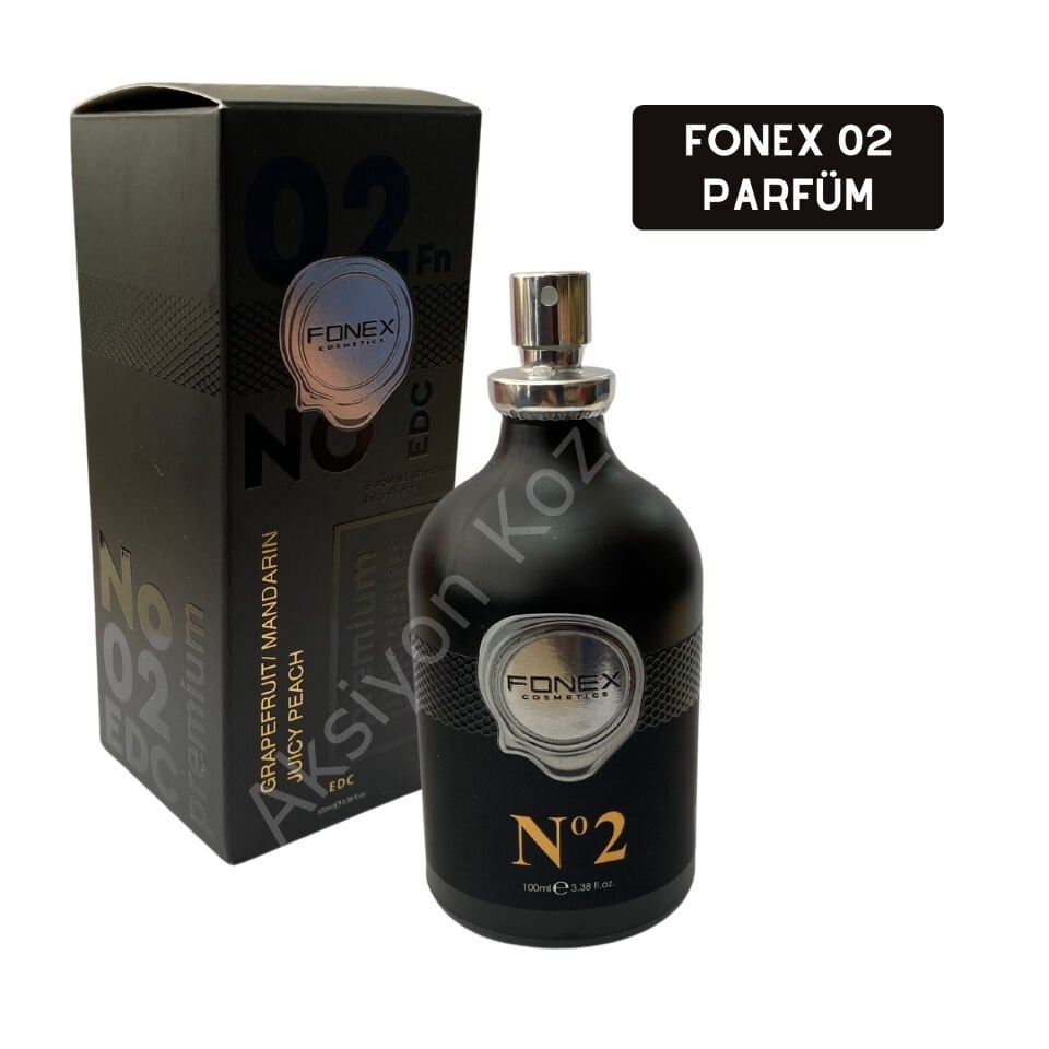 Fonex Erkek Parfümü No:2 Greyfurt, Mandalina ve Şeftali kokulu 100 ml