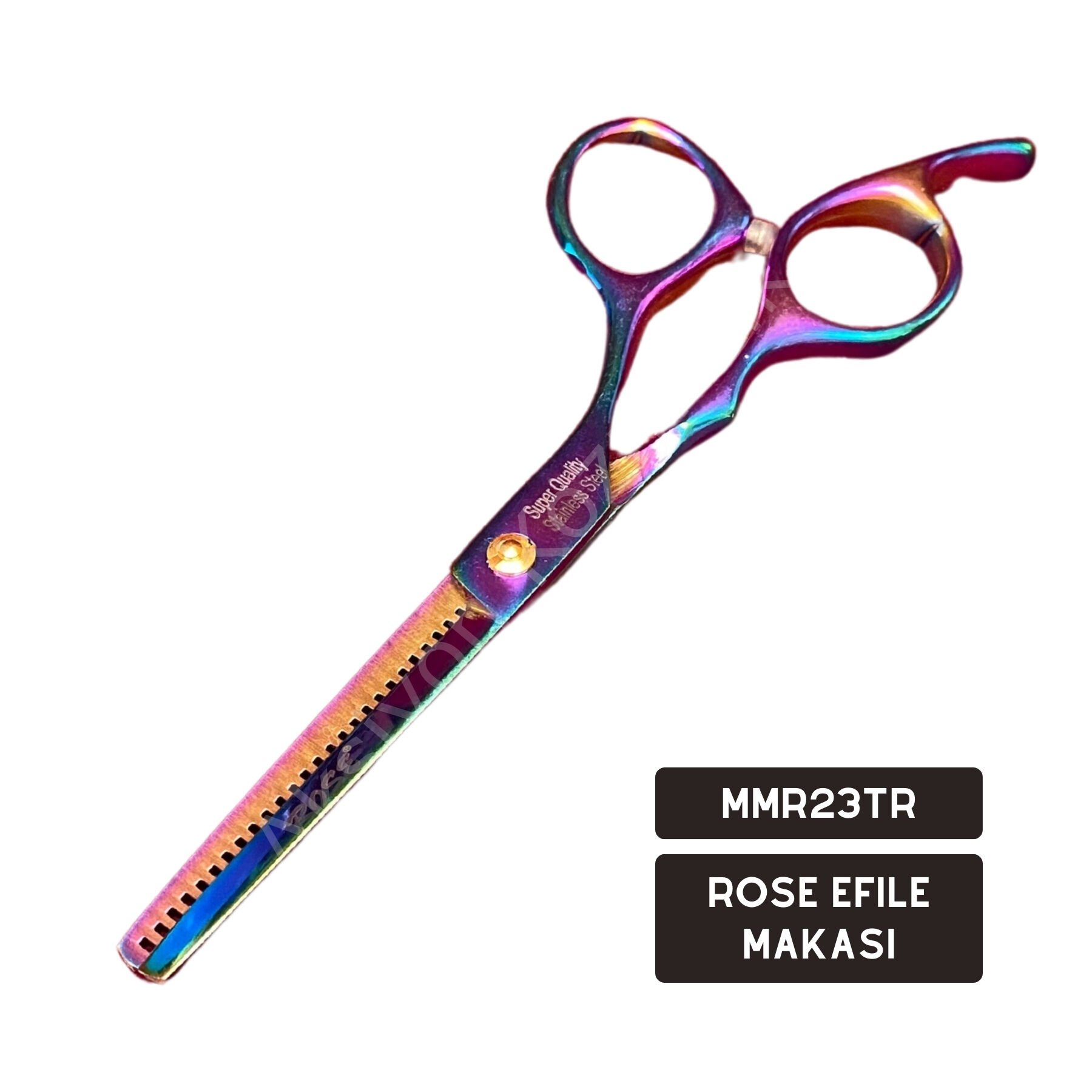 Rose Efile Makası (Ara Makas) – Profesyonel Saç İncelme ve Şekillendirme - MMR23TR