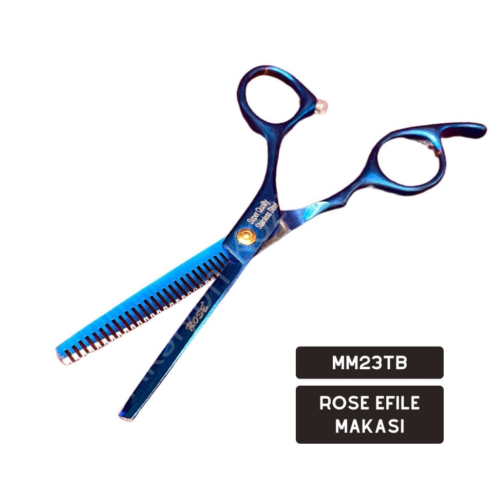 Rose Efile Makası (Ara Makas) – Profesyonel Saç İncelme ve Şekillendirme - MM23TB