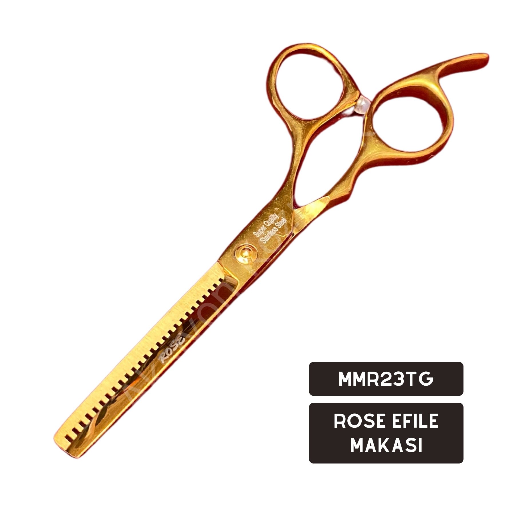 Rose Efile Makası (Ara Makas) – Profesyonel Saç İncelme ve Şekillendirme MMR23TG