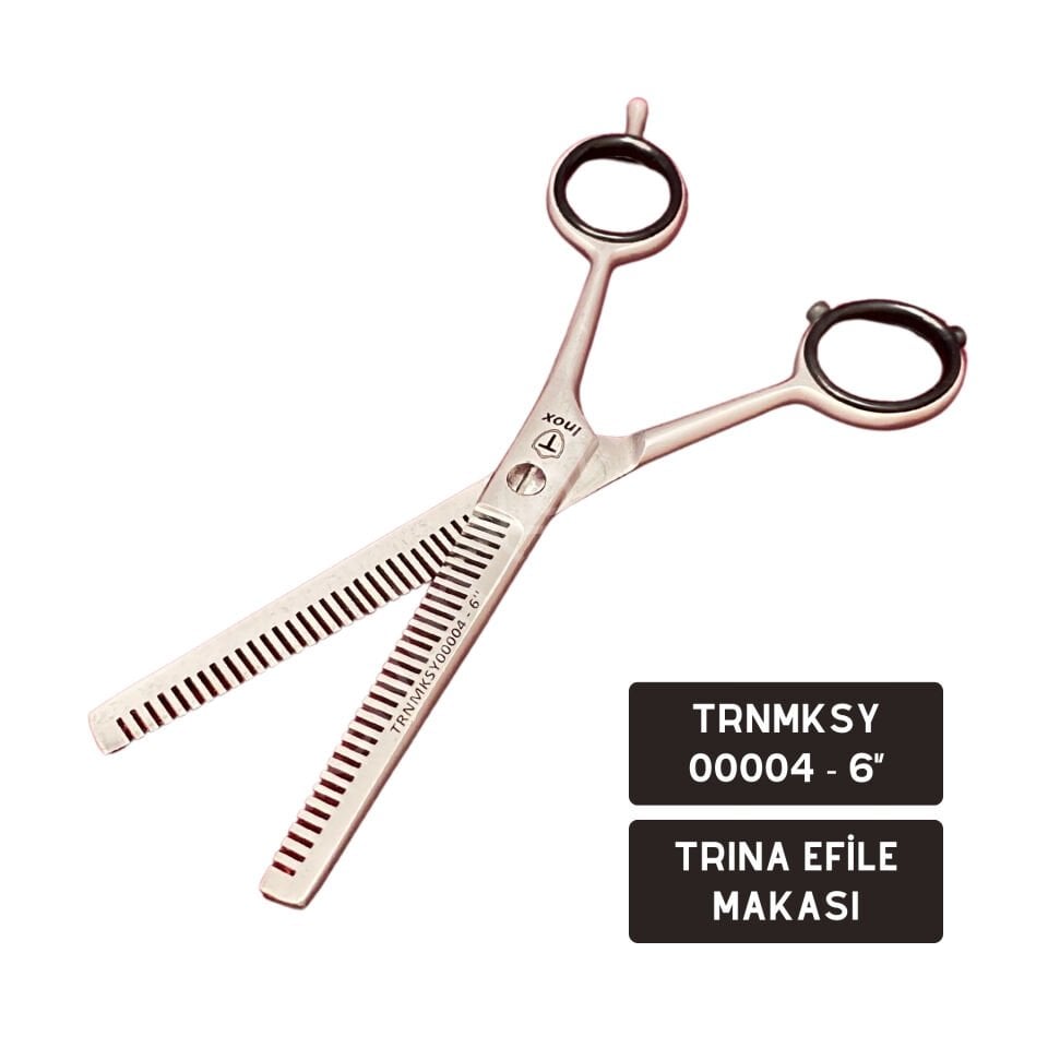 Trina Marka Ara Makas (Efile Makası) – Profesyonel Saç İncelme ve Şekillendirme 6'' TRNMKSY00004