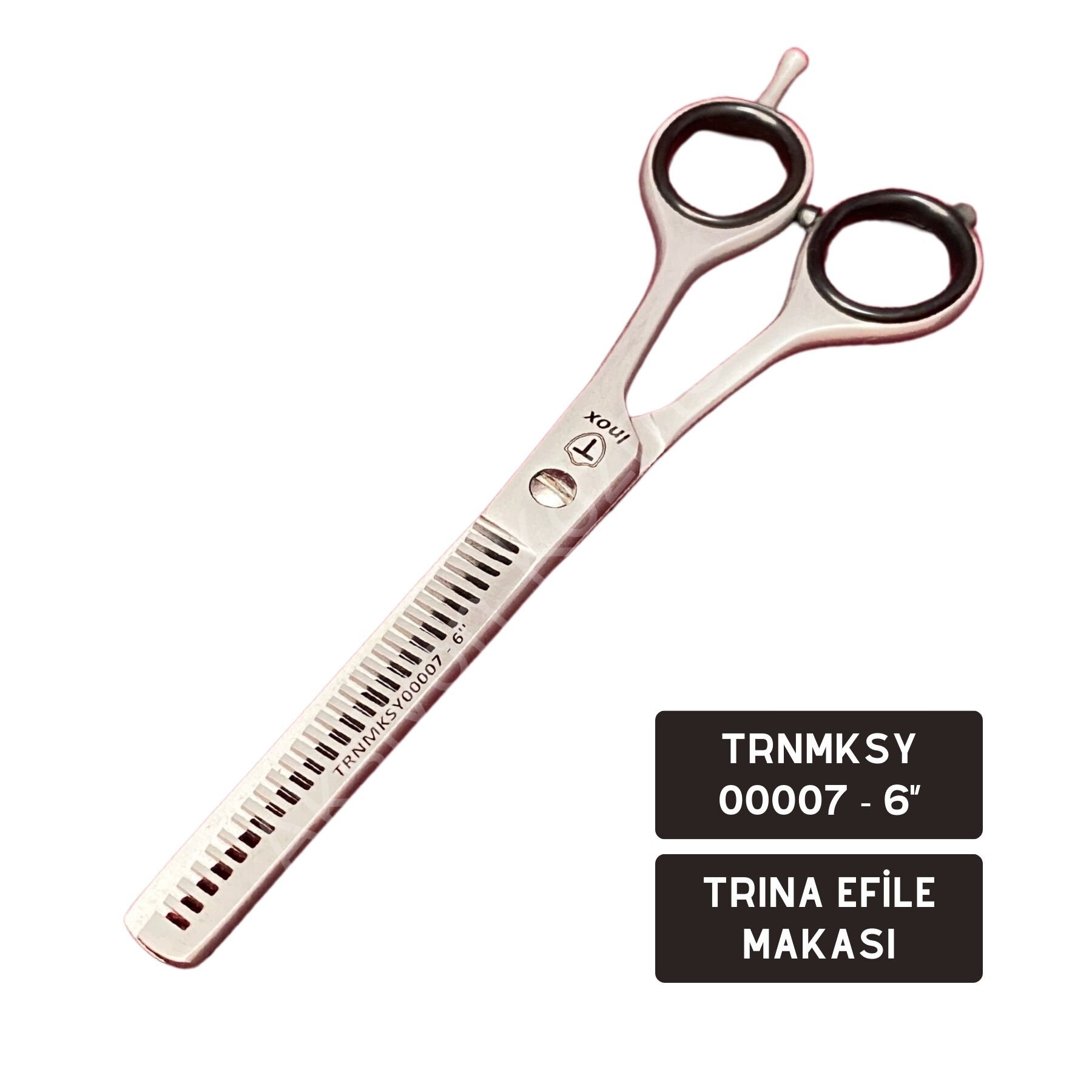 Trina Marka Ara Makas (Efile Makası) – Profesyonel Saç İncelme ve Şekillendirme 6'' TRNMKSY00007