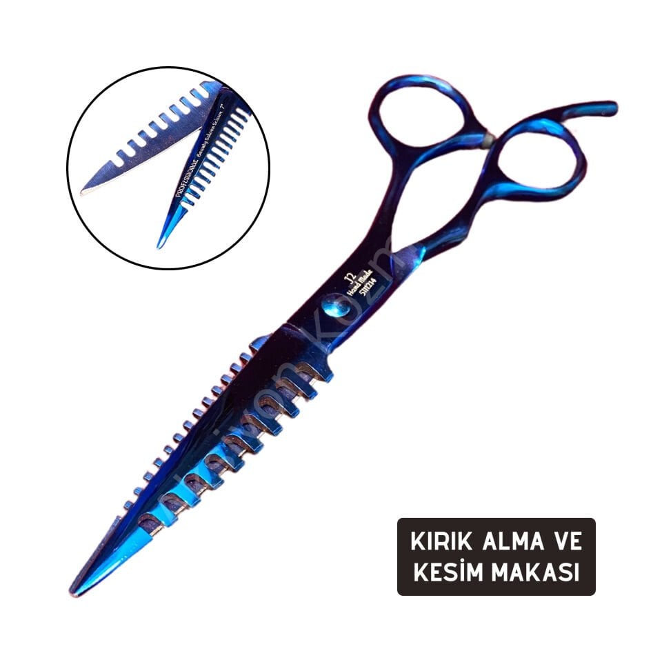 Profesyonel Saç Kesim ve Kırık Alma Makası – Düz Kesim & Split End Kesimi - Rose