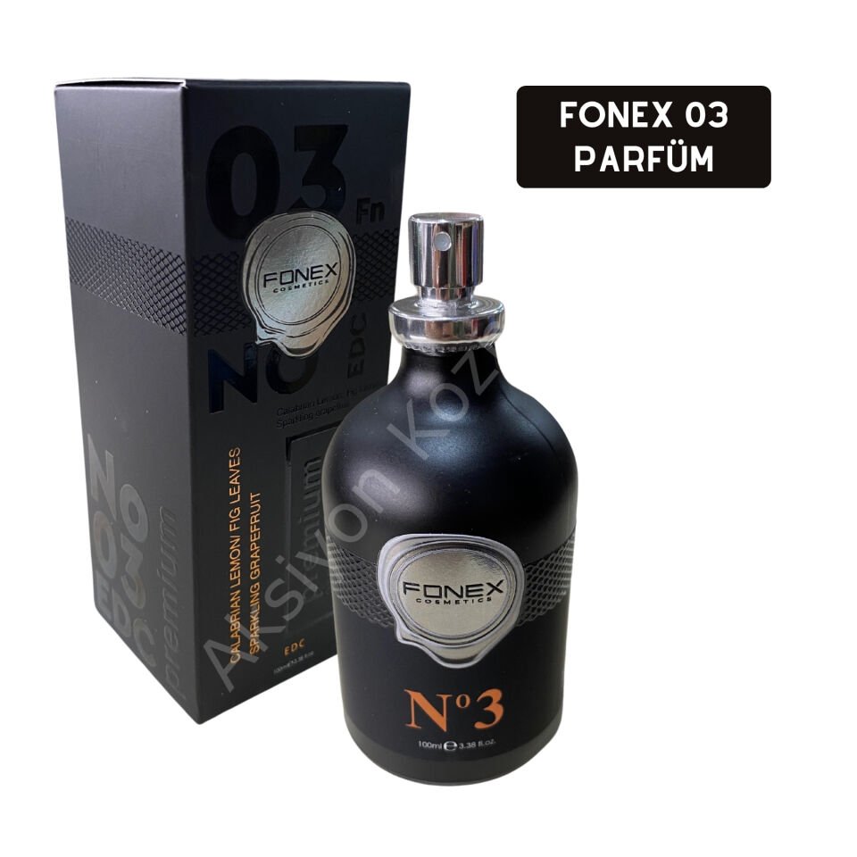 Fonex Erkek Parfümü No:3 Limon, İncir Yaprakları ve Greyfurt 100 ml