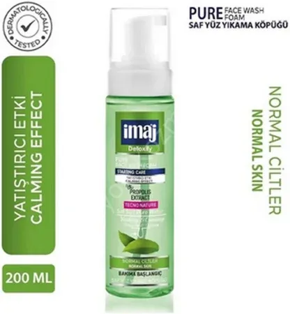 İMAJ Passionate Detoxify - Yüz yıkama köpüğü - Normal ciltler için Yeşil çay ve Ginseng özlü
