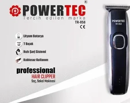 POWERTEC Sakal ve ense tıraş makinesi TR-858